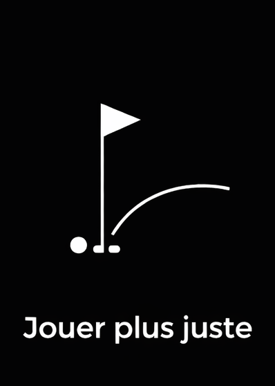 Illustration trajectoire balle de golf vers le drapeau – jouer plus juste grâce à une meilleure décision sur le parcours